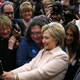 Democratic presidential candidate Hillary Clinton greets supporters during a “Get Out the Caucus” event at Grand View University in Des Moines, Iowa, on Jan. 29, 2016.
Justin Sullivan/Getty Images
